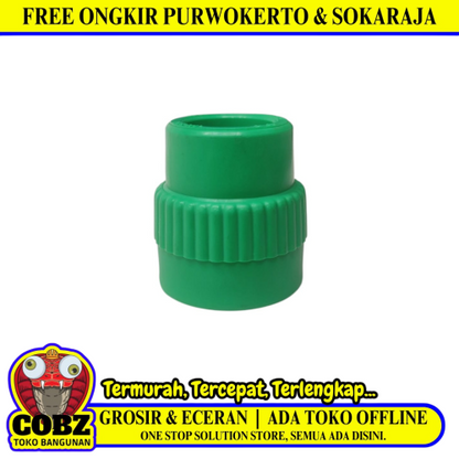 25 MM x 3/4 IN / RUCIKA Sok Drat Dalam Faucet Socket Fitting Pipa PPR Air Panas Dingin PVC