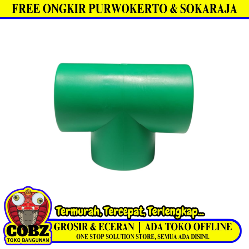 3/4 IN / RUCIKA Tee Pipa PPR Air Panas Dingin 25 MM PVC
