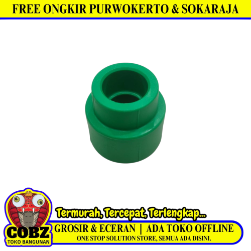 3/4 IN x 1/2 IN / RUCIKA Reducer Pipa PPR Air Panas Dingin 25 MM Ke 20 MM PVC