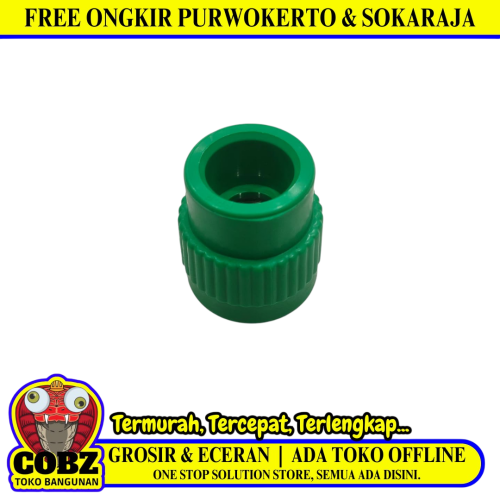 20 MM x 1/2 IN / RUCIKA Sok Drat Dalam Faucet Socket Fitting Pipa PPR Air Panas Dingin PVC