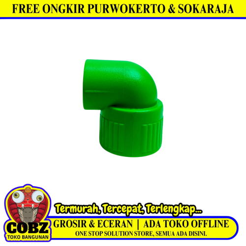 20 MM x 1/2 IN / RUCIKA Knee Keni L Drat Dalam Faucet Elbow Pipa PPR Air Panas Dingin PVC