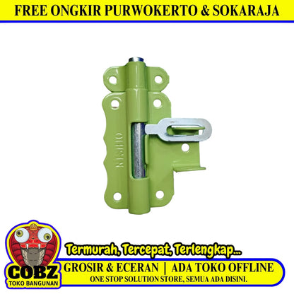 2 3/4 IN / NISHIO Grendel Overpal Kunci Slot Tempat Cantel Gembok Stainless