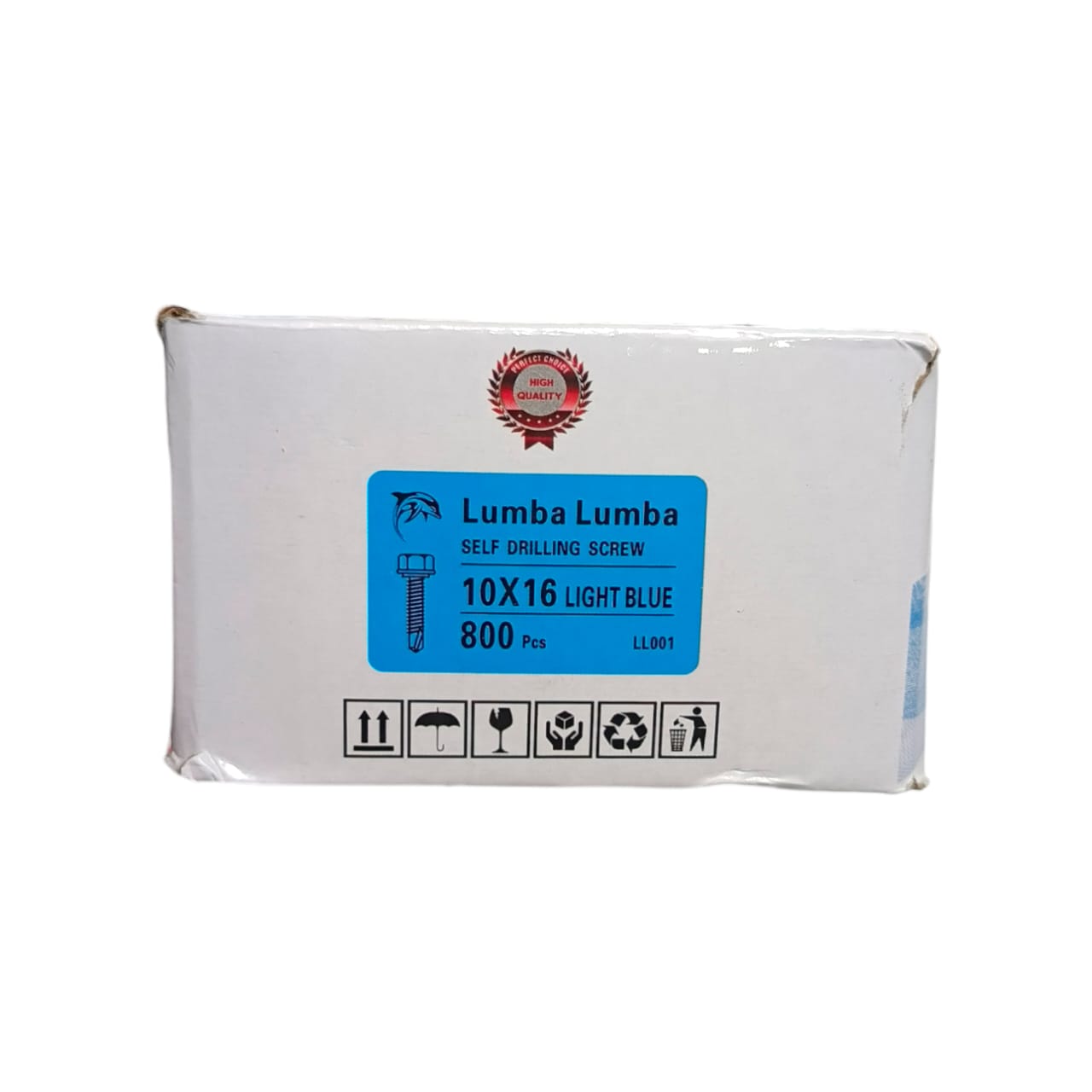 #10 x 19 MM / LUMBA LUMBA Roofing Baut Sekrup Atap Baja Ringan Putih Dus