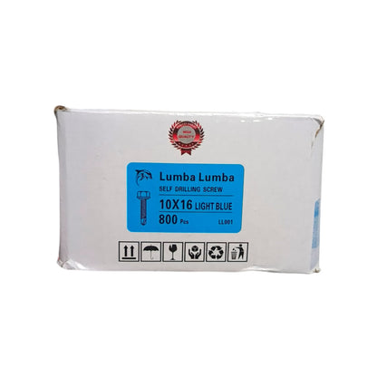 #10 x 19 MM / LUMBA LUMBA Roofing Baut Sekrup Atap Baja Ringan Putih Dus