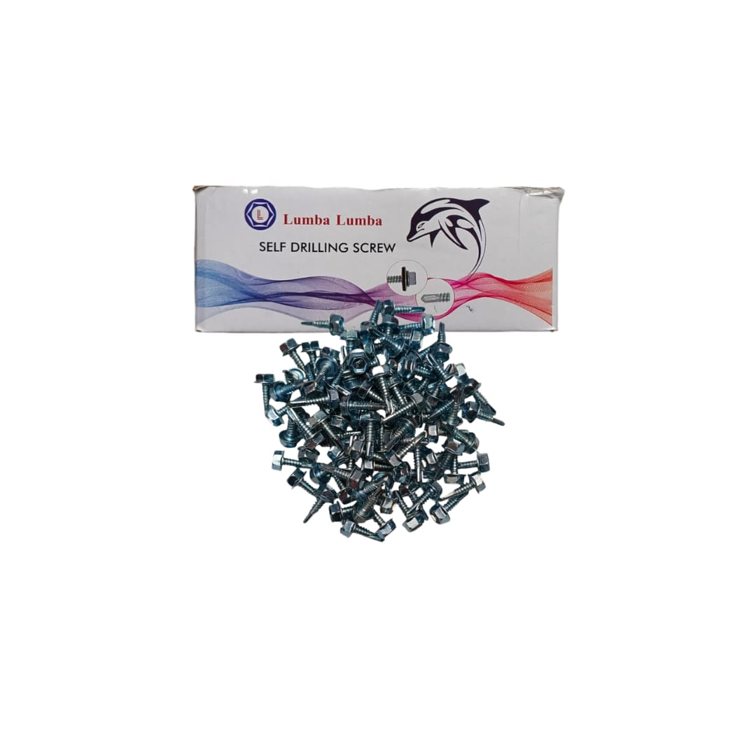 #10 x 19 MM / LUMBA LUMBA Roofing Baut Sekrup Atap Baja Ringan Putih Dus