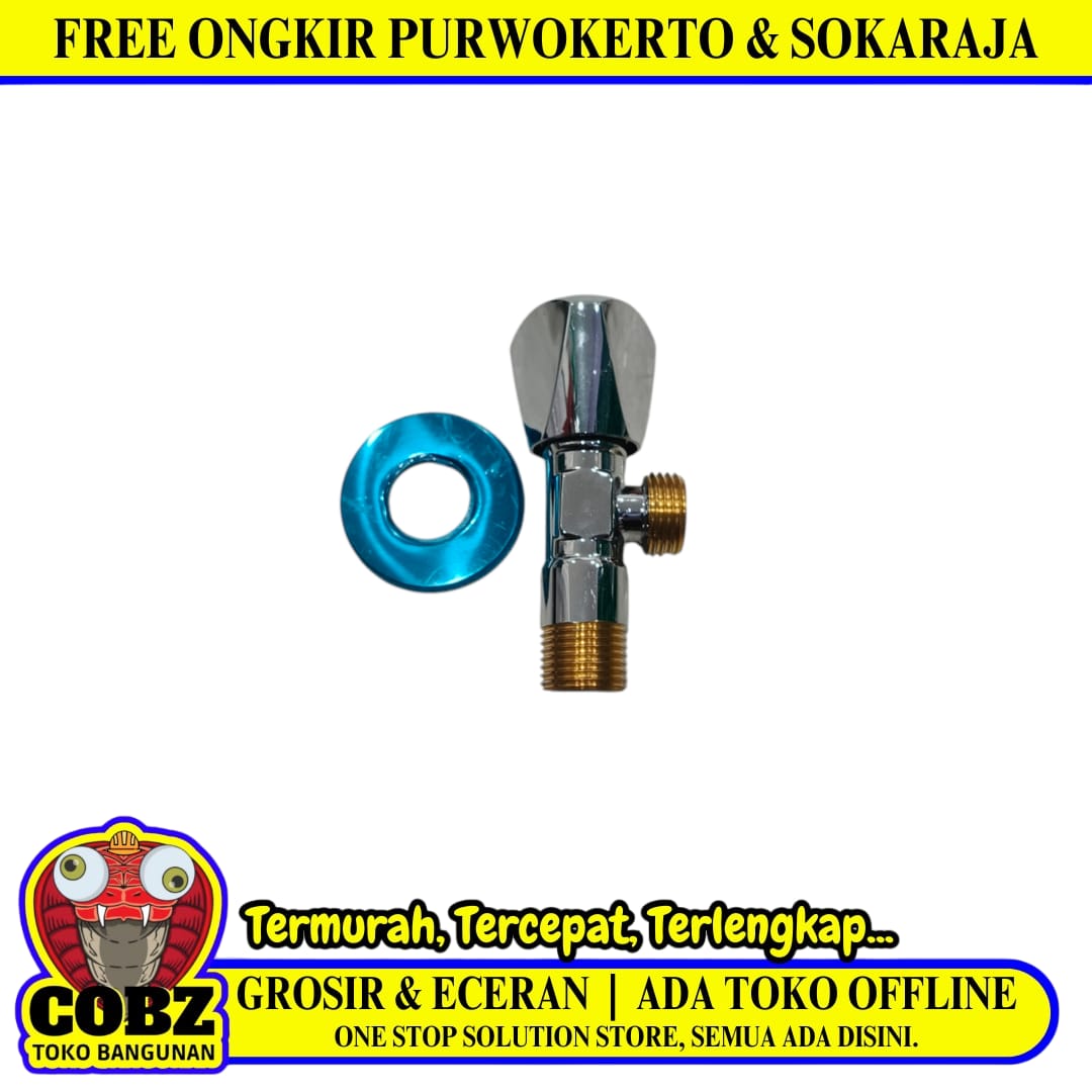 1/2 IN / COBZ A30100 Stop Kran Air Shower Kloset Monoblok Stainless