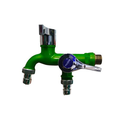 1/2 IN / TOLEDO 01 Kran Air Cabang Double Shower Mesin Cuci PVC