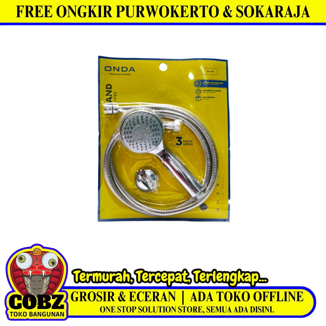 1/2 IN x 150 CM / ONDA SO 230 Hand Shower Tangan Kamar Mandi Set