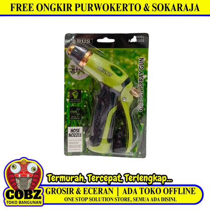 2 WAY / ABUS ASG3008 Semprotan Air Selang Taman Mobil Spray Gun Nozzle
