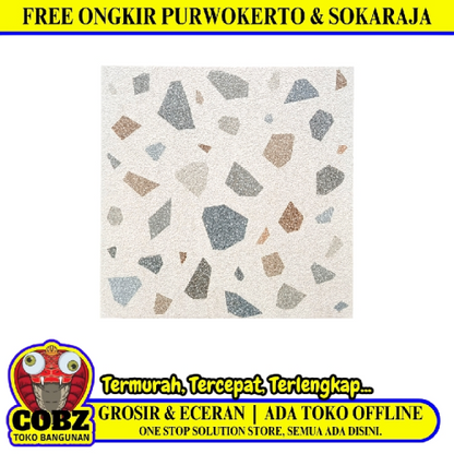 50 CM x 50 CM / LAGUNA SAN POLO Keramik Lantai Teras Garasi Matte Cream Dus