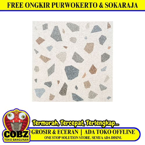 50 CM x 50 CM / LAGUNA SAN POLO Keramik Lantai Teras Garasi Matte Cream Dus