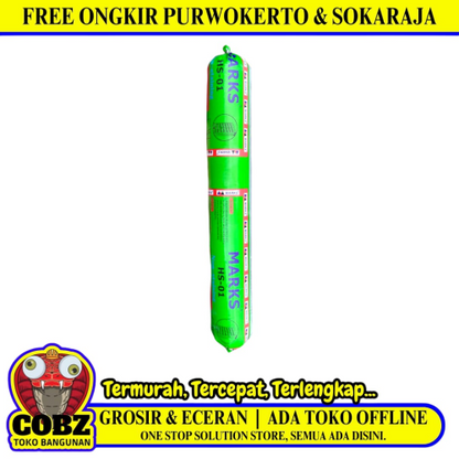 620 ML / MARKS HS-01 Lem Silicone Sealant Kaca Akrilik Neutral Sosis - Sealant (White)
