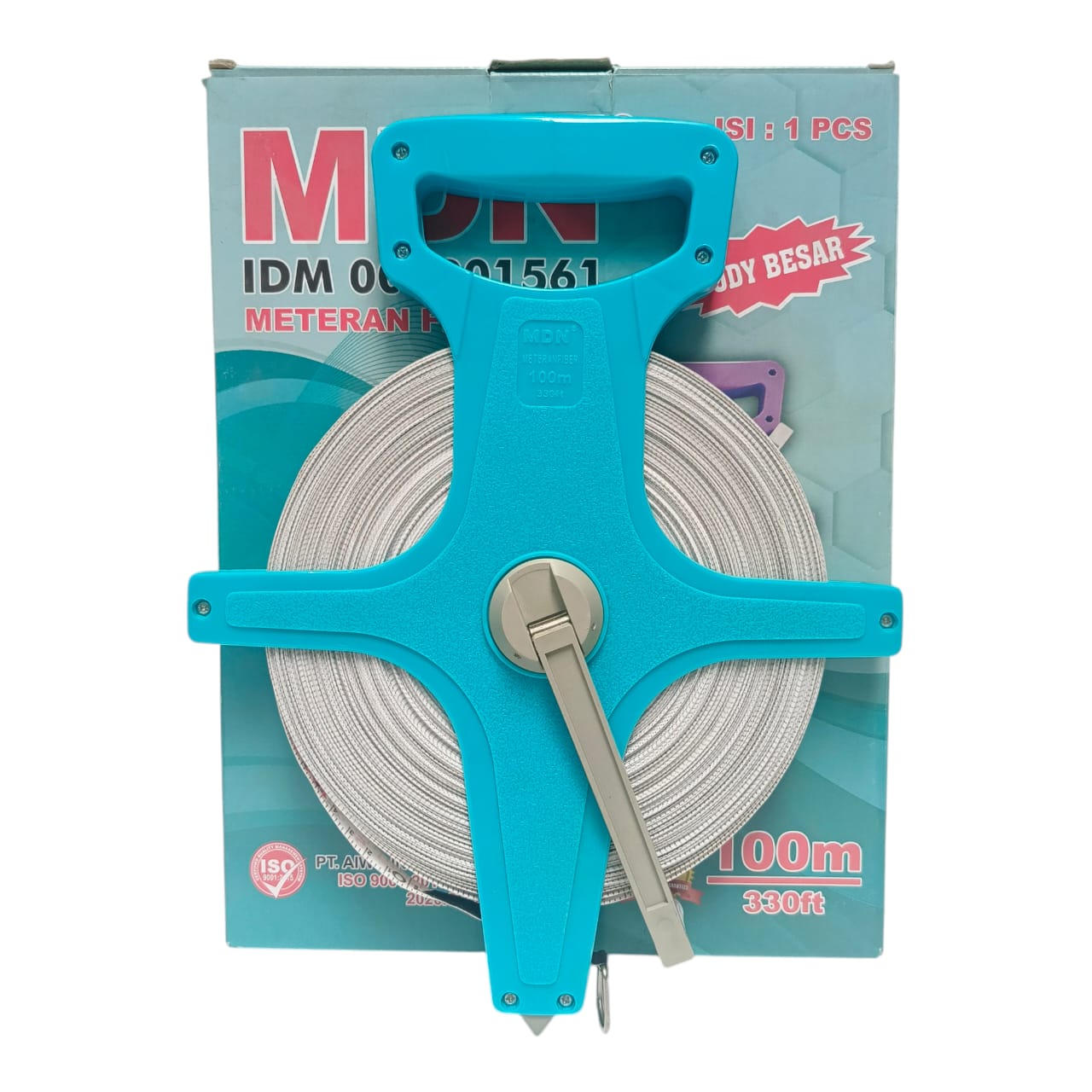 100 M / MDN Meteran Tancap Roll Gulung Alat Ukur Measuring Tape