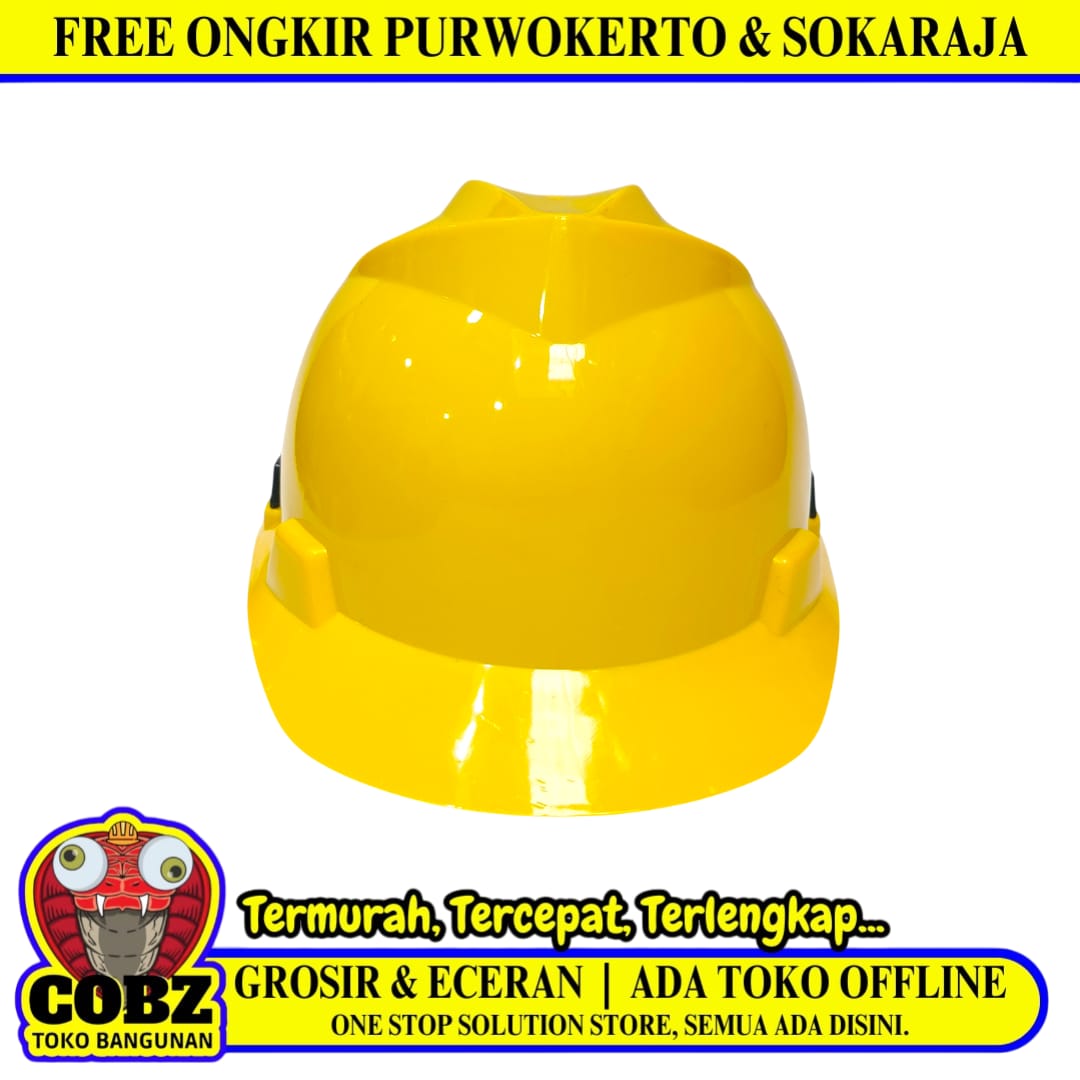MSK Helm Proyek Tukang Safety Pelindung Keselamatan Kepala Kuning