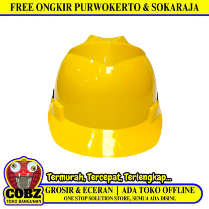 MSK Helm Proyek Tukang Safety Pelindung Keselamatan Kepala Kuning