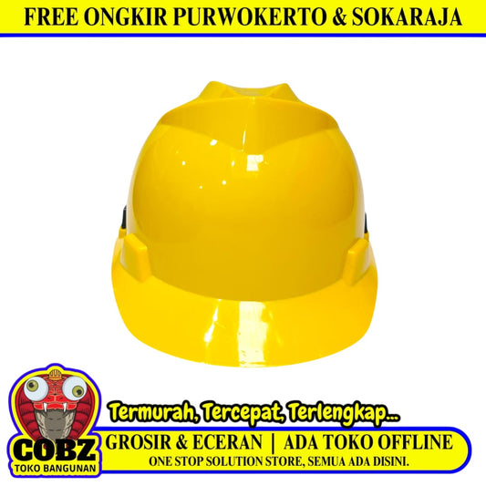 MSK Helm Proyek Tukang Safety Pelindung Keselamatan Kepala Kuning