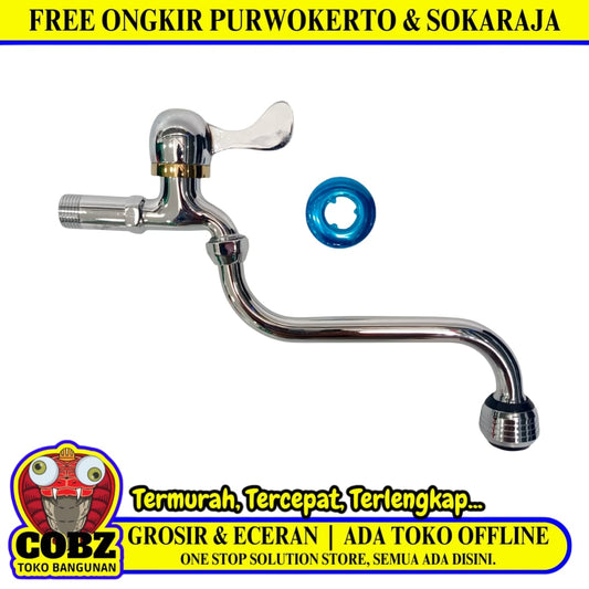 1/2 IN / ONDA A 801 TLG Kran Angsa Sink Bak Cuci Piring Tembok Stainless