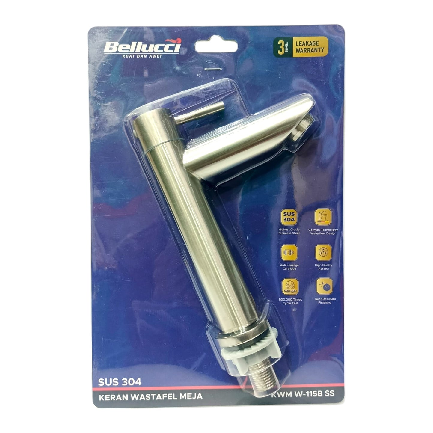 1/2 IN / BELLUCCI W-115B  Kran Air Sink Wastafel Bak Cuci Piring Stainless