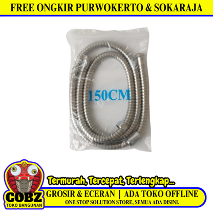 1/2 IN X 150 CM / GRAVINO Selang Jet Shower Cebok Mandi Hose Stainless