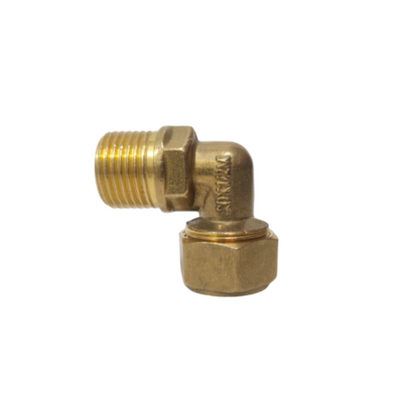 L 16 x 1/2 IN / TM Knee Selang Pex Drat Luar Ke Pipa Kuningan