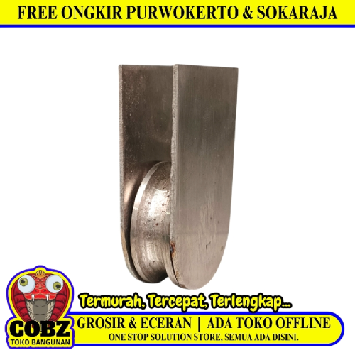 1 3/4 IN / COBZ Katrol Kerekan Timba Air Sumur Bangunan Stainless Silver