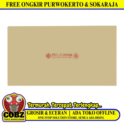 9 MM x 120 CM x 240 CM / A PLUS Board Gypsum Papan Plafon Partisi Lembar