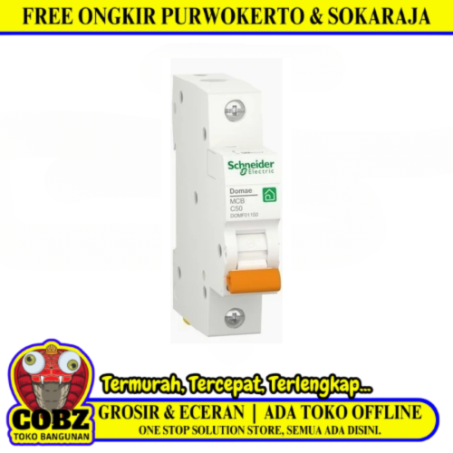 50 A / SCHNEIDER MCB Pemutus Sekring Sirkuit Arus Listrik Circuit Breaker