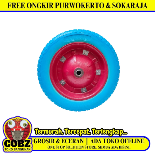 8 IN / ISCO Roda Ban Mati Gerobak Angkong Sorong Pasir Cor Set