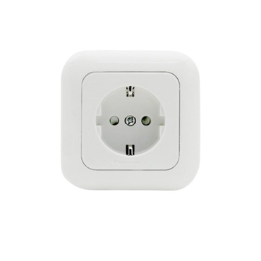 1 LUBANG / PANASONIC CP WJP11221-7 Stop Kontak Terminal Arde Tanam IB Inbow Putih