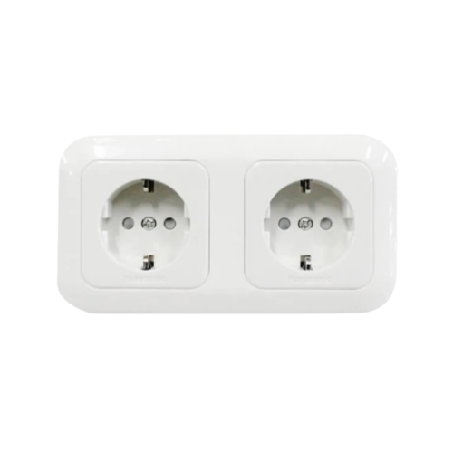 2 LUBANG / PANASONIC CP WJP11222-7 Stop Kontak Terminal Arde Tanam IB Inbow Putih