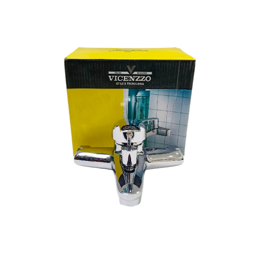 1/2 IN / VICENZZO Kran Shower Panas Dingin Stainless + Selang + Shower Set