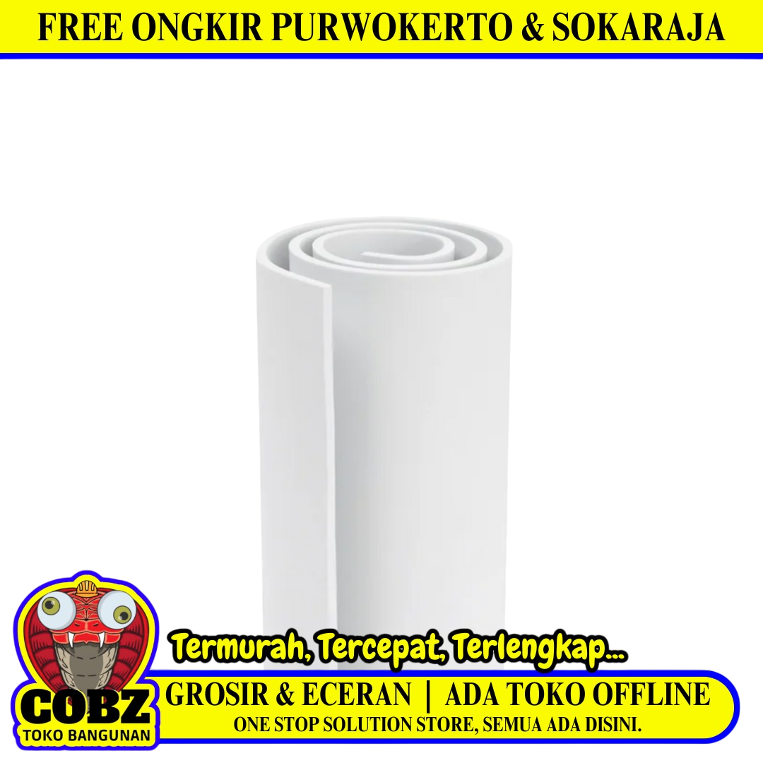 5 MM x 120 CM x 240 CM / EVA Sponge Busa Spon Ati White Lembar