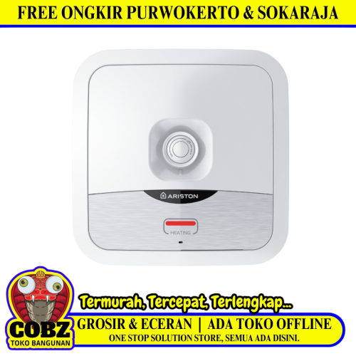 30 L / ARISTON  ANDRIS2 B Water Heater Pemanas Air Kamar Mandi Listrik Set