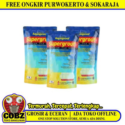 1 KG / SUPERGROUT Semen Nat Pengisi Keramik Tile Grout Warna Muda