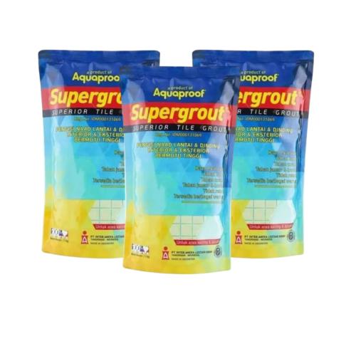 1 KG / SUPERGROUT Semen Nat Pengisi Keramik Tile Grout Warna Muda
