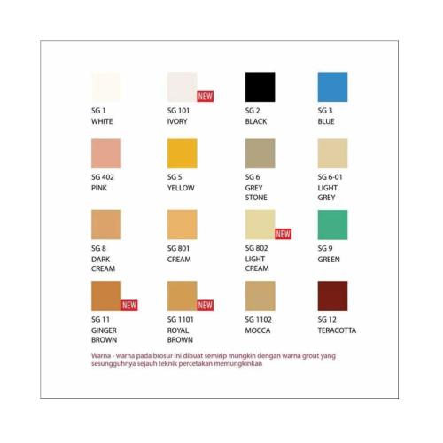 1 KG / SUPERGROUT Semen Nat Pengisi Keramik Tile Grout Warna Muda