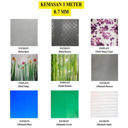 0.7 MM / ALL BRANDS Fiber Pintu Pagar Teras Warna Meter