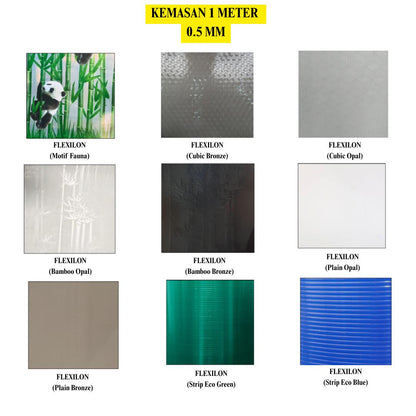 0.5 MM / ALL BRANDS Fiber Pintu Pagar Teras Warna Meter