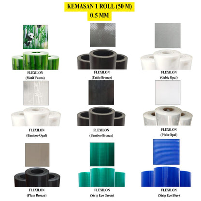 0.5 MM / ALL BRANDS Fiber Pintu Pagar Teras Warna Meter