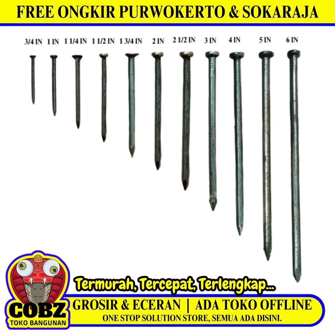 TM Paku Kayu Triplek Kaso Usuk Plafon Papan Furniture Besi KG