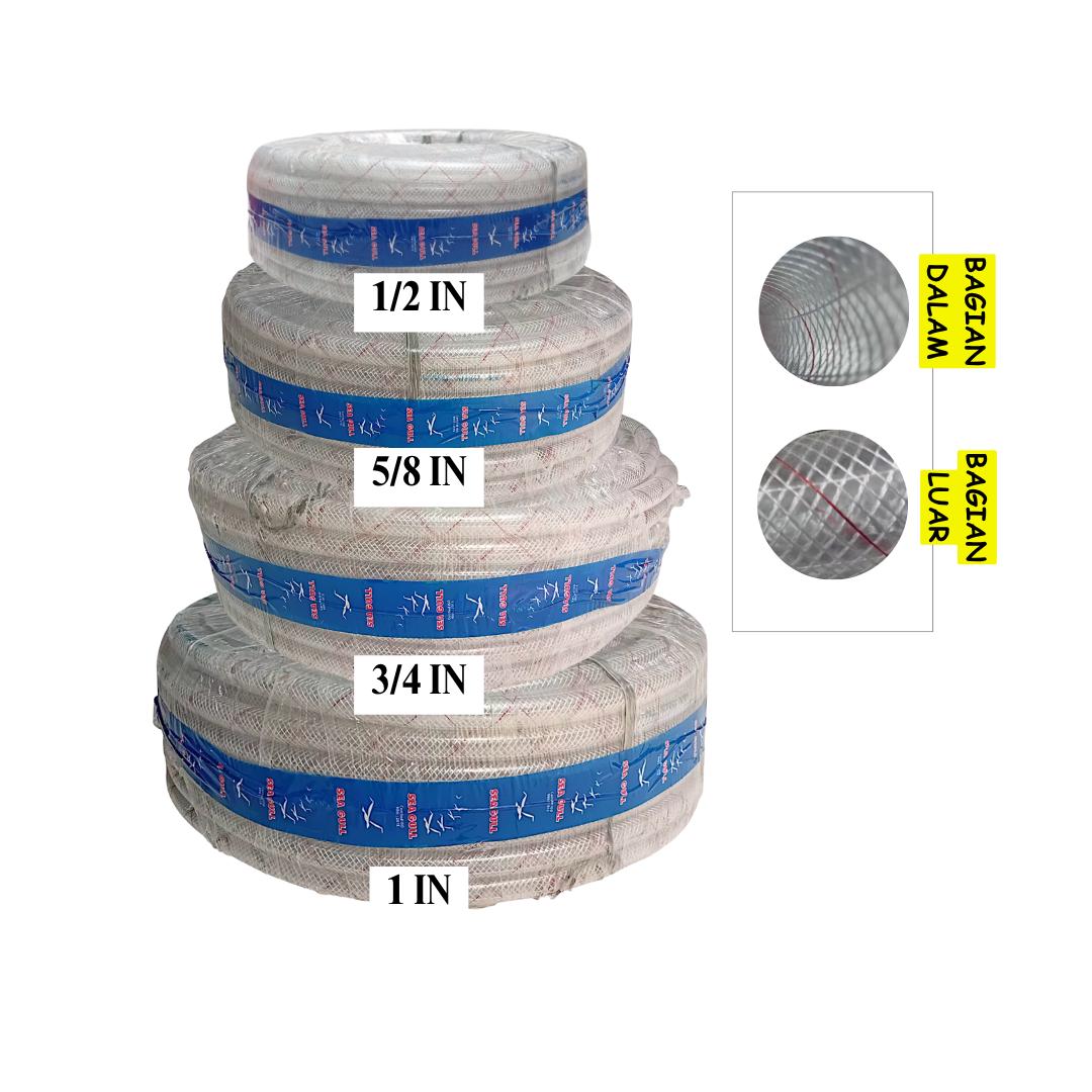 MIILIARD SEAGULL HIPREX Selang Air Waterpass Akuarium Transparan Meter