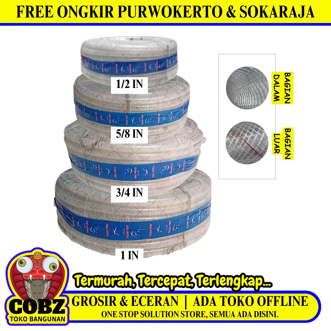 MIILIARD SEAGULL HIPREX Selang Air Waterpass Akuarium Transparan Meter