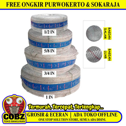 MIILIARD SEAGULL HIPREX Selang Air Waterpass Akuarium Transparan Meter