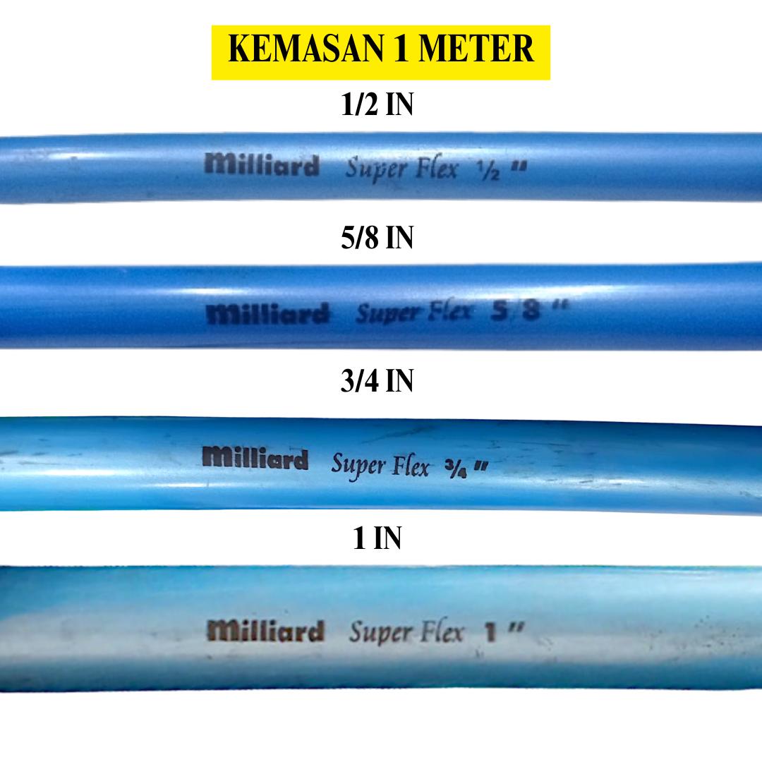 MILLIARD SUPERFLEX Selang Air Universal Taman Cuci Mobil Elastis Meter