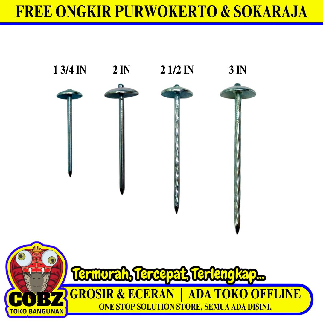 TM Paku Kayu Payung Atap Seng Asbes Roofing KG