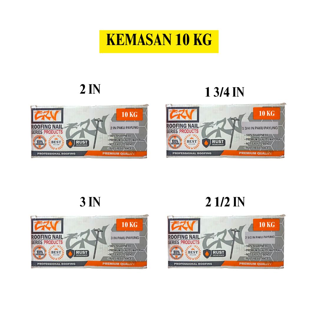 TM Paku Kayu Payung Atap Seng Asbes Roofing KG