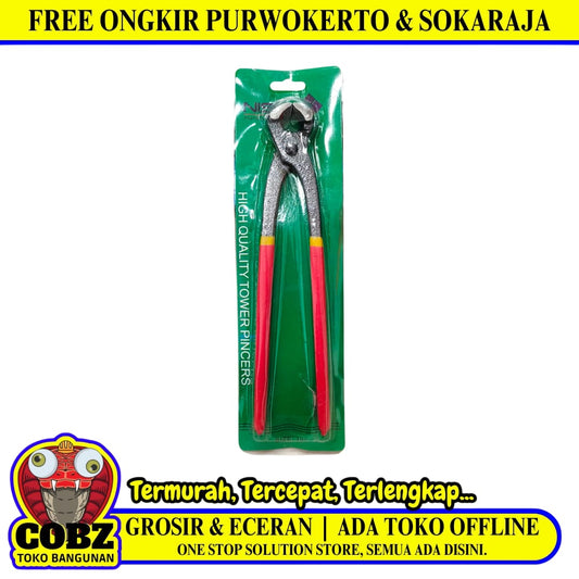 10 IN / NISHIO Catut Tang Kakak Tua Alat Potong Kawat Gagang Karet