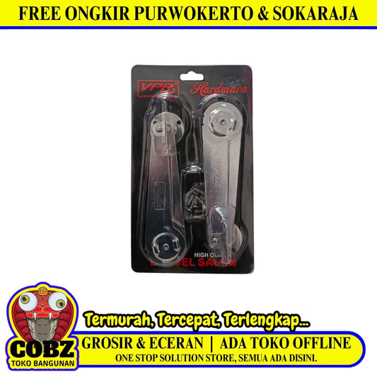 6 IN / VPR Tangan Gareng Engsel Salon Penahan Jendela SS Set