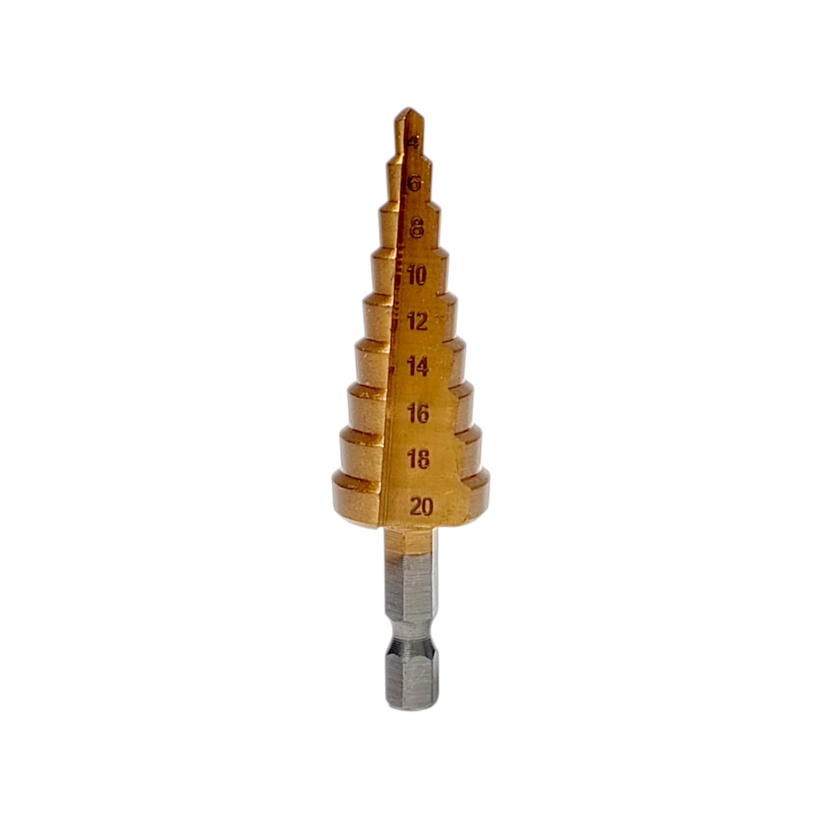 4 MM - 20 MM / AT Pagoda Mata Bor Besi Kayu PVC Spiral Step Cone Dril