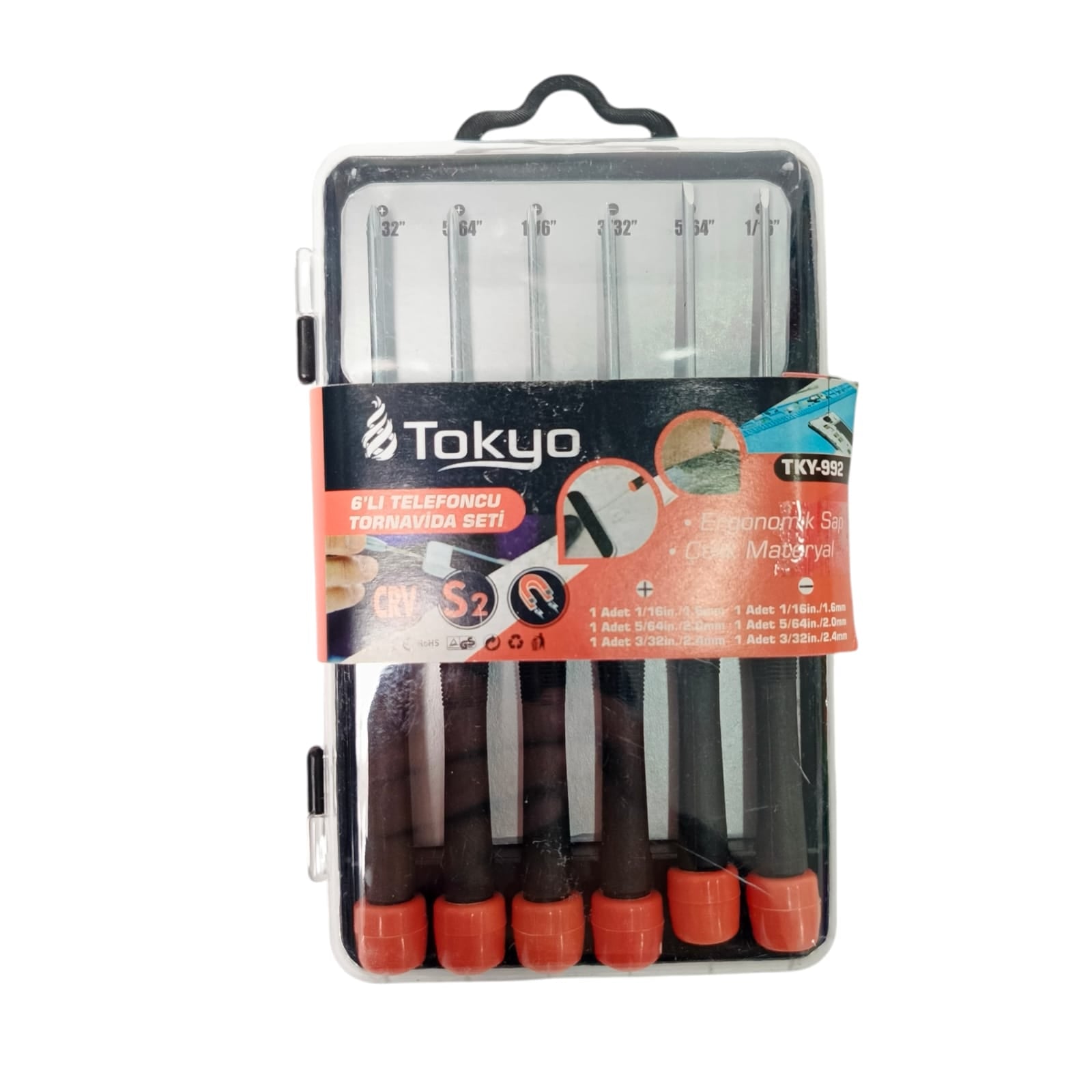 TOKYO TKY-992 Obeng Reparasi Jam HP Komputer Kacamata 6 Pcs Set